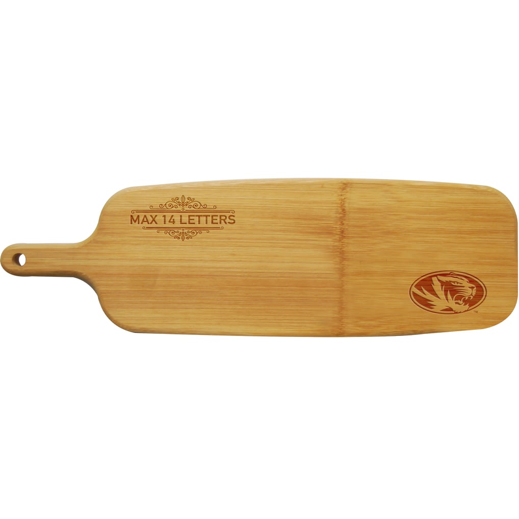 Missouri Tigers Personalized Bamboo Paddle Serving Board