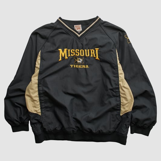 Missouri Tigers Red Oak 2010s Pullover Jacket - Black - L by Fanatics Real Vintage