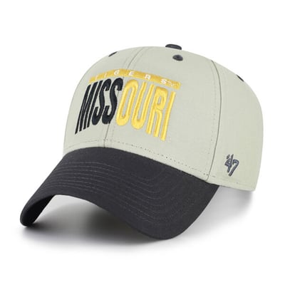 Missouri Tigers '47 Unisex Half Block Text MVP Adjustable Hat - Gray/Black
