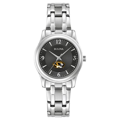 Missouri Tigers Bulova Women's Corporate Collection Stainless Steel Watch - Black