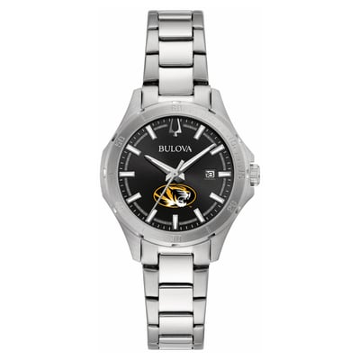 Missouri Tigers Bulova Women's Stainless Steel Sport Classic Watch - Black