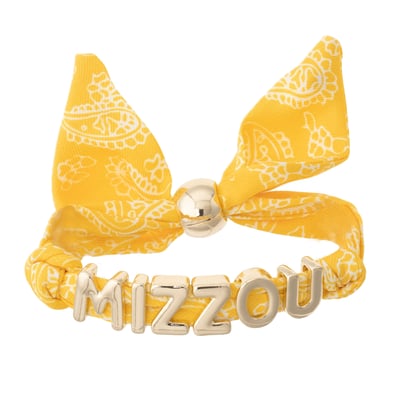 Missouri Tigers CANVAS Style Women's Bandana Slider Bracelet