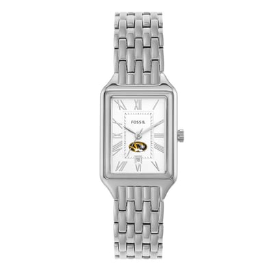 Missouri Tigers Fossil Women's Raquel Three-Hand Date Stainless Steel Watch