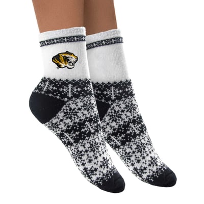 Missouri Tigers ZooZatz Women's Fuzzy Holiday Crew Socks