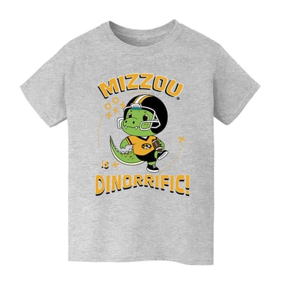 Missouri Tigers Vive La Fete Youth Dinorrific T-Shirt - Gray