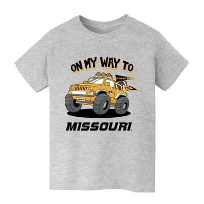 Missouri Tigers Vive La Fete Youth On My Way T-Shirt - Gray