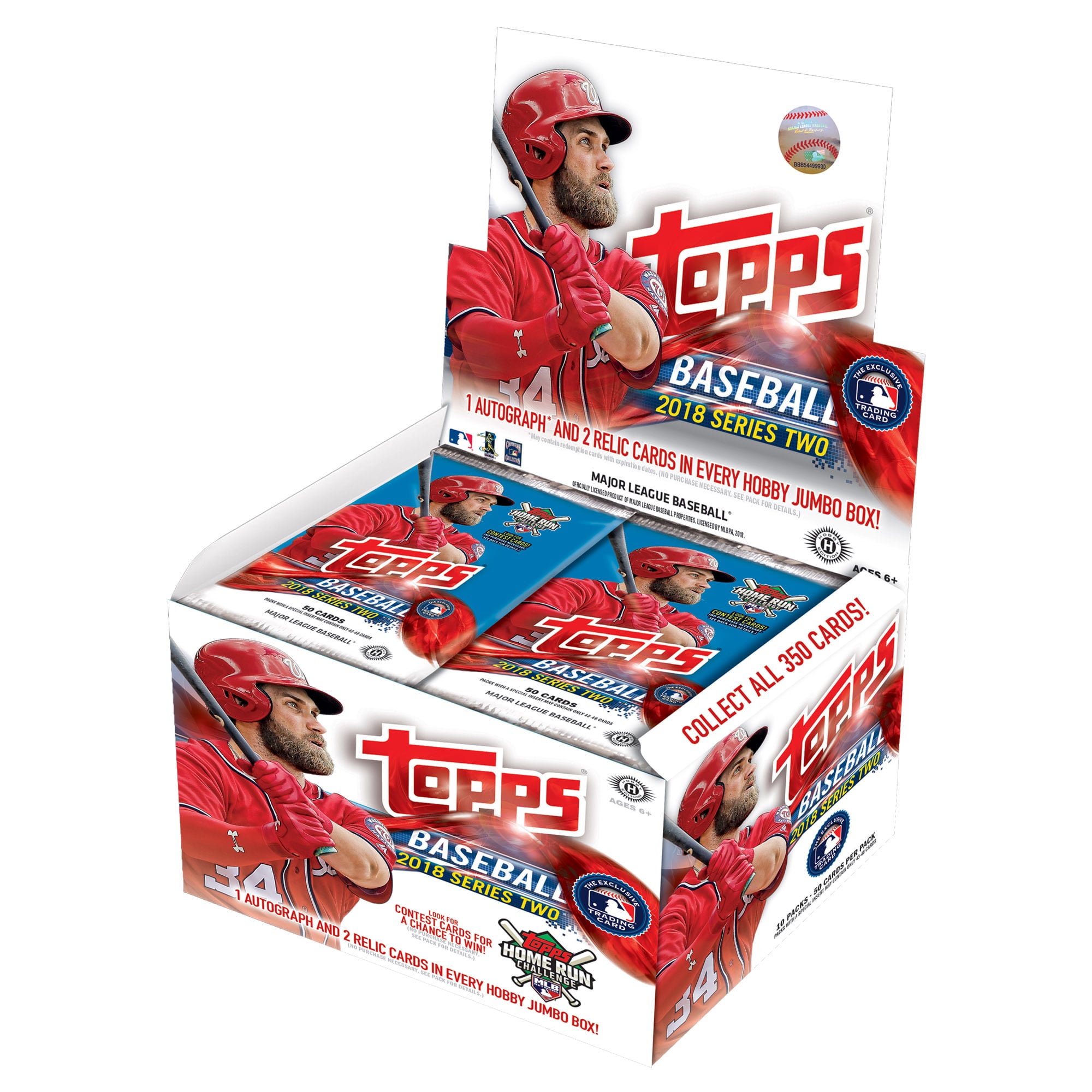 2018 Topps Baseball Series 2 HTA Jumbo Hobby Edition Factory