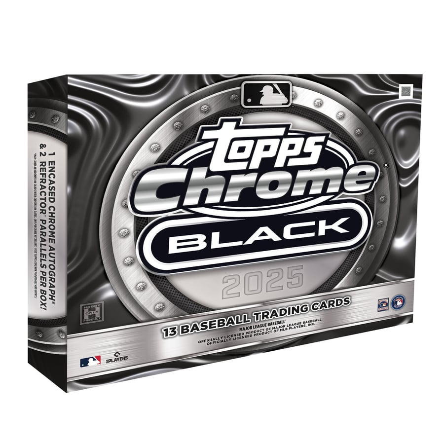2025 Topps Chrome Black Baseball Factory Sealed Hobby Box