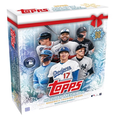2026 Topps Holiday Baseball Factory Sealed Mega Box