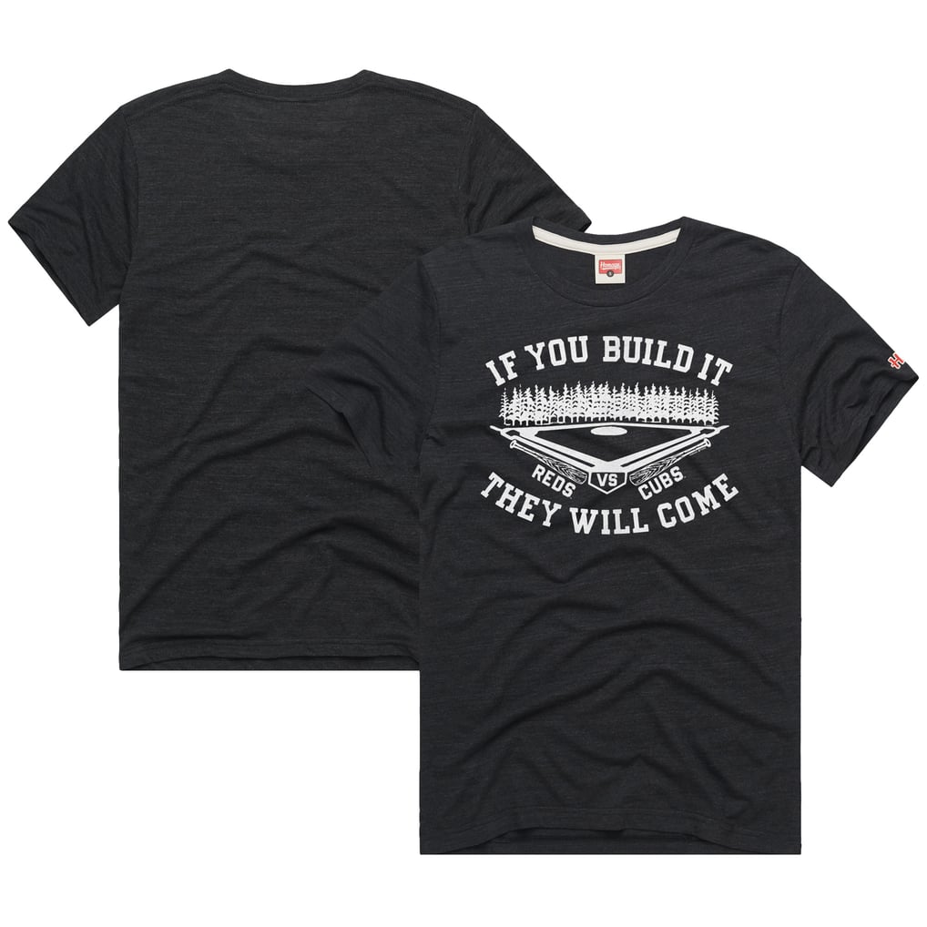 Men's Chicago Cubs vs. Cincinnati Reds Homage Heather Black 2022 Field ...