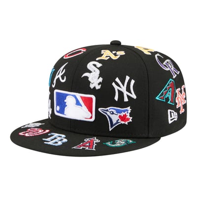  MLB New Era All Over 59FIFTY Fitted Hat - Black
