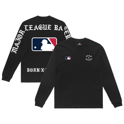 MLB Born x Raised Unisex Eyebuster Long Sleeve T-Shirt - Black