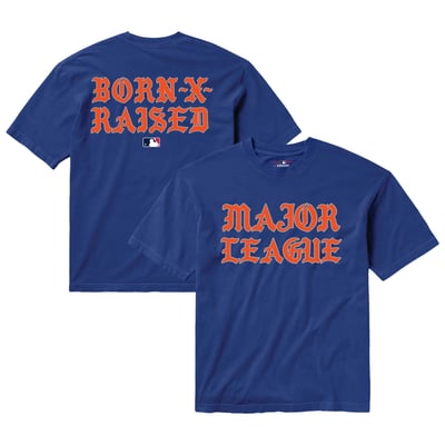 Born x Raised Unisex Major League T-Shirt - Blue