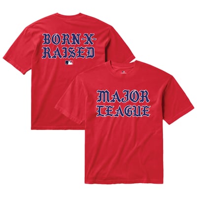 Born x Raised Unisex Major League T-Shirt - Red