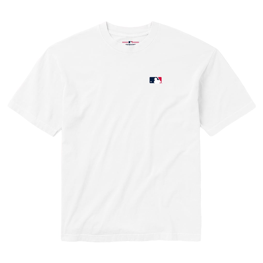 Born x Raised Unisex Major League Script T-Shirt - White