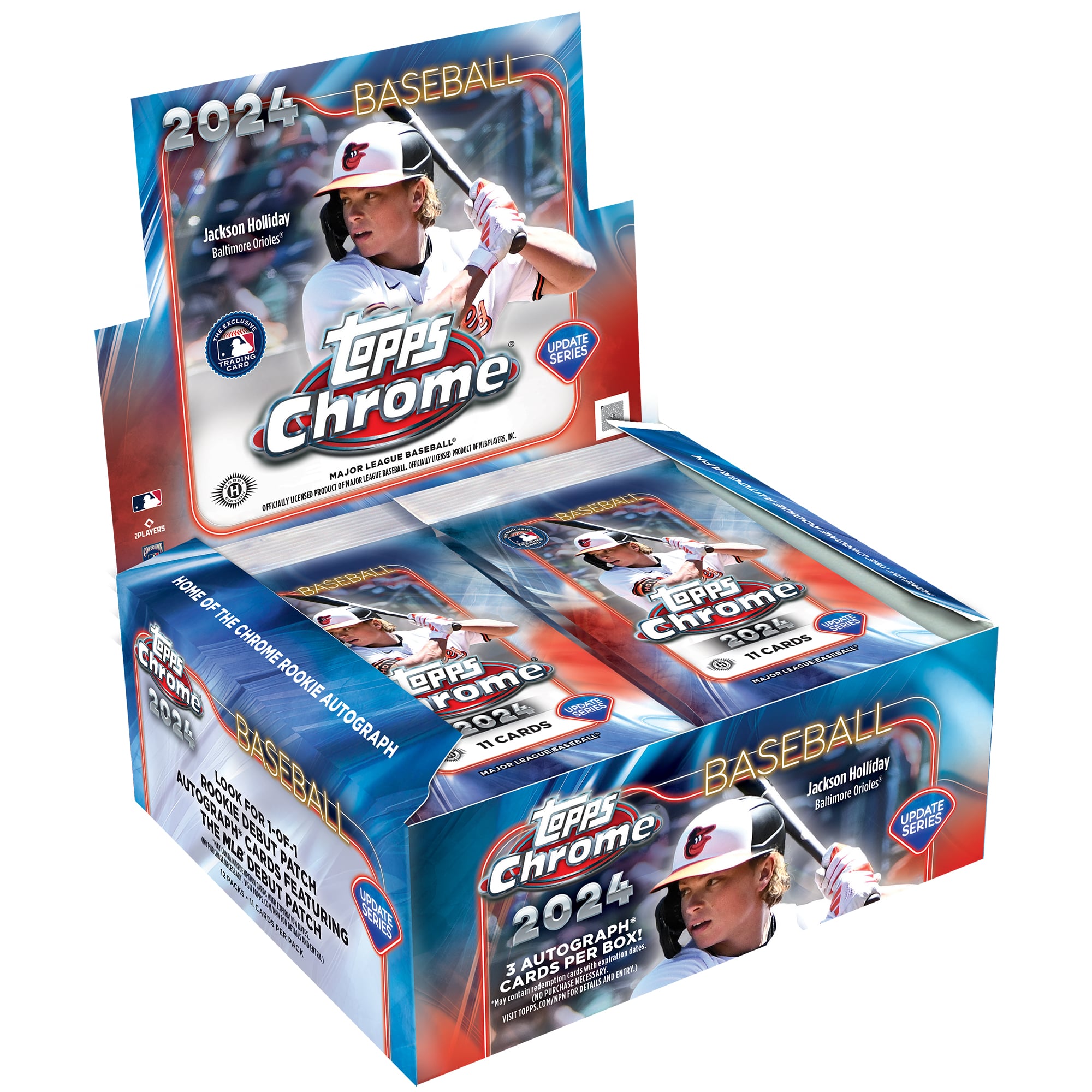 2024 Topps Chrome Updates Baseball Factory Sealed Hobby Jumbo Box