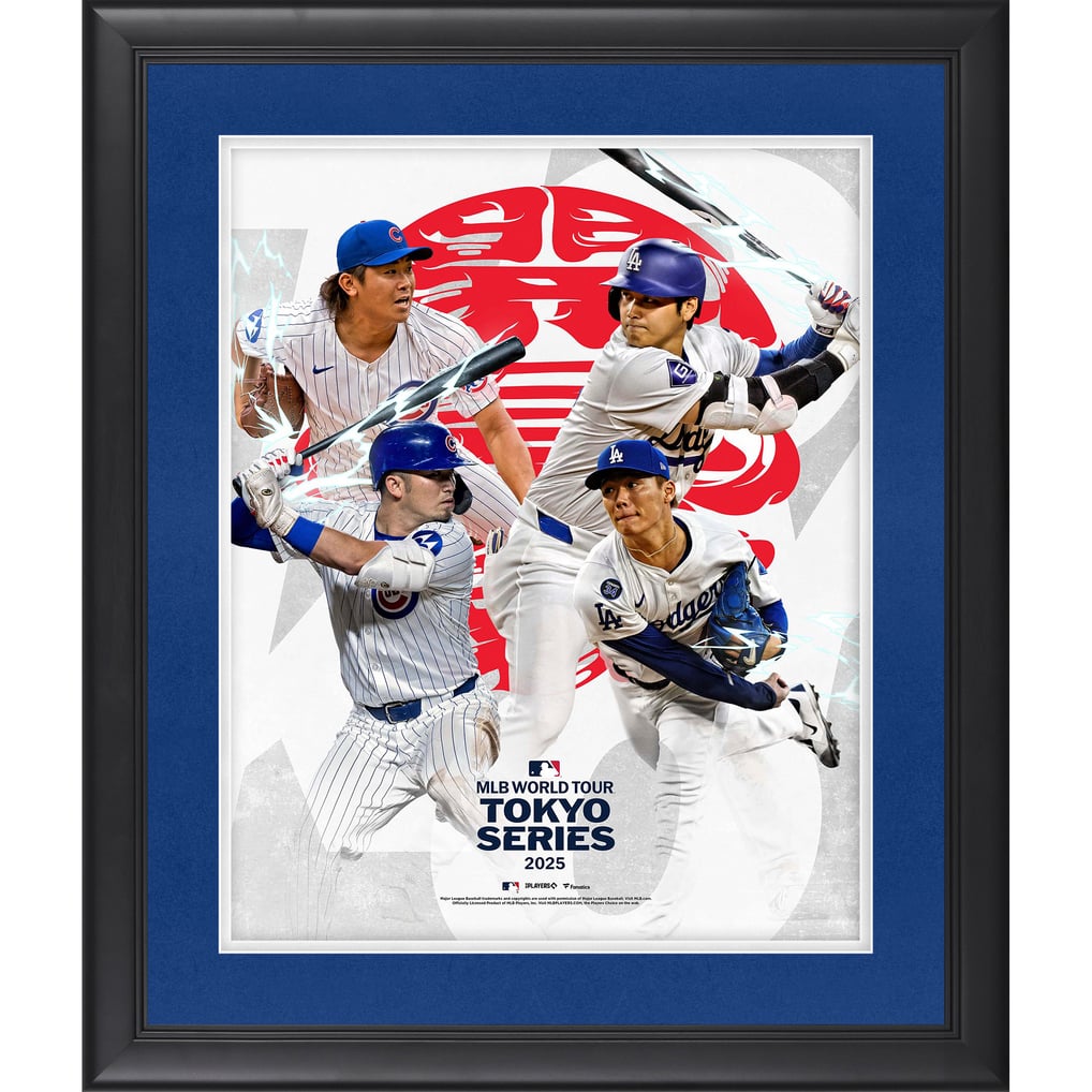 Fanatics Authentic 2025 MLB Tokyo Series Framed Unsigned Collage Photograph