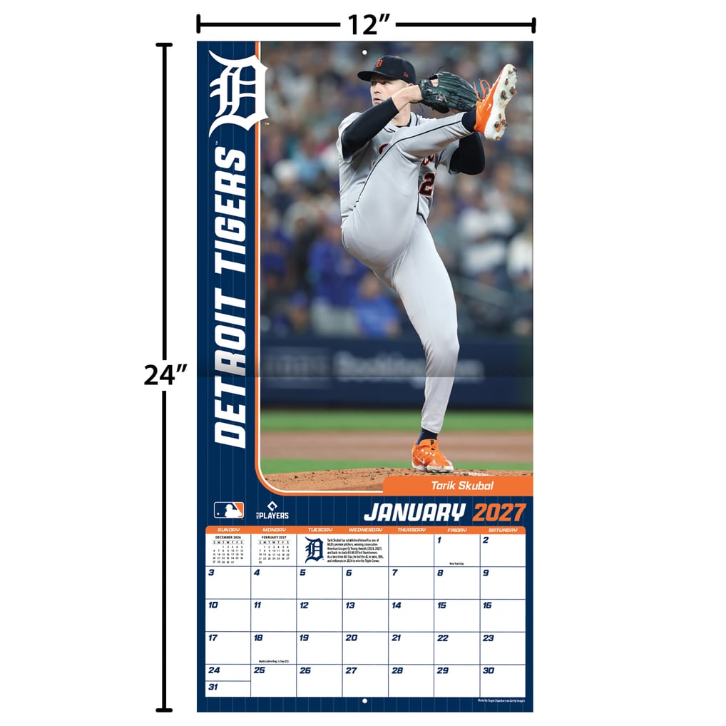 MLB 12" x 12" 2027 Wall Calendar