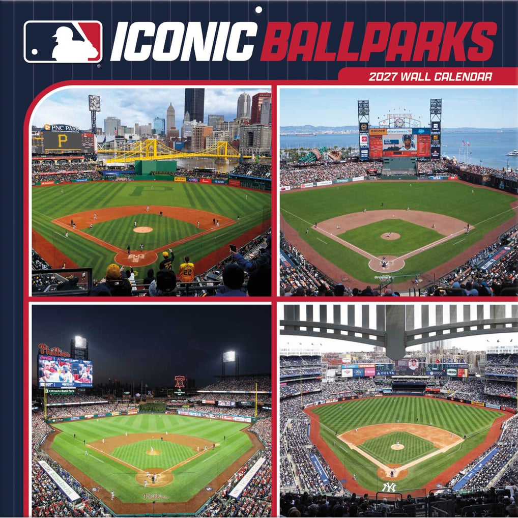 MLB Multi-Team 12" x 12" Stadium Wall Calendar