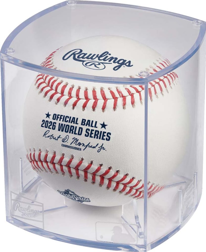 Rawlings 2026 MLB World Series Logo Baseball with Case