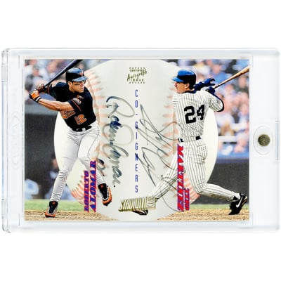 Tino Martinez & Roberto Alomar Autographed 1998 Topps Stadium Club Co-Signers #CS23 Card