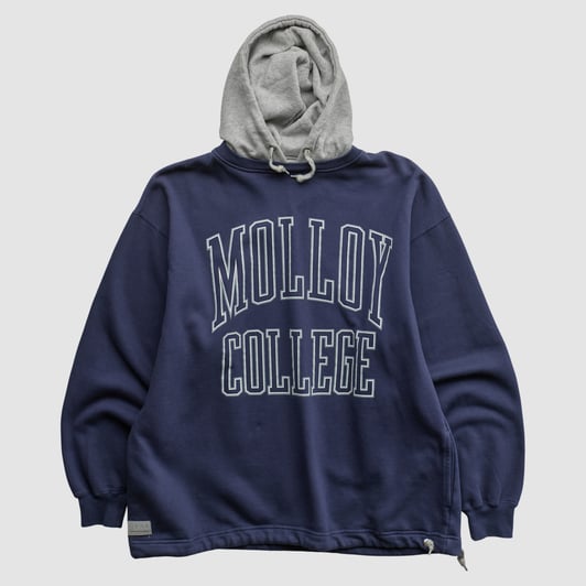 Molloy Lions Gear For Sports 90s Hooded Pullover Sweatshirt - Navy - L by Fanatics Real Vintage