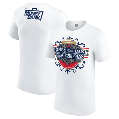 WWE Money In The Bank 2026 New Orleans T-Shirt - White