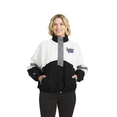 WEAR by Erin Andrews Women's WWE Money In The Bank 2026 Full-Zip Windbreaker Jacket - Black