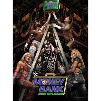 WWE Money In The Bank 2026 Unsigned Fanatics Authentic 18" x 24" Event Poster Art Photograph
