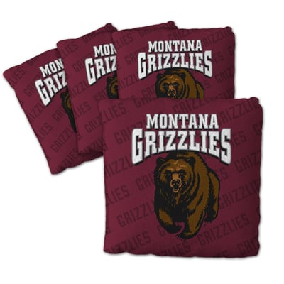 Montana Grizzlies Fanpoint Four-Piece Cornhole Bag Set