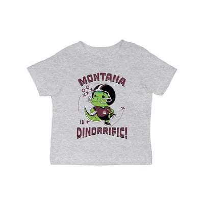 Montana Grizzlies Vive La Fete Infant Dinorrific T-Shirt - Gray