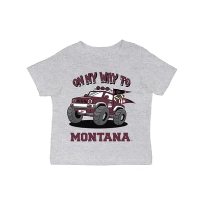 Montana Grizzlies Vive La Fete Infant On My Way T-Shirt - Gray