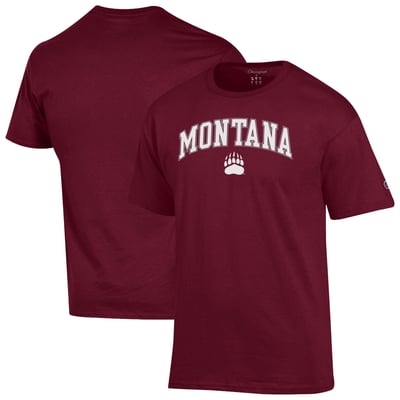 Montana Grizzlies Champion Arch Logo T-Shirt - Maroon