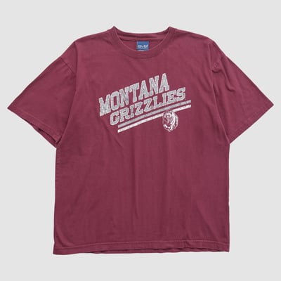 Montana Grizzlies Old Varsity Brand 2000s T-shirt - Maroon - M by Fanatics Real Vintage