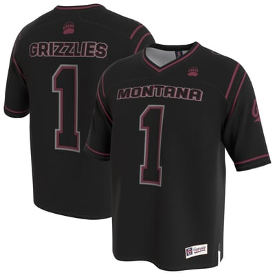 Montana Grizzlies GameDay Greats Unisex Lightweight Football Fashion Jersey - Black