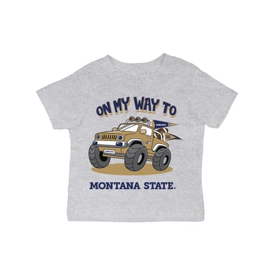 Montana State Bobcats Vive La Fete Infant On My Way T-Shirt - Gray