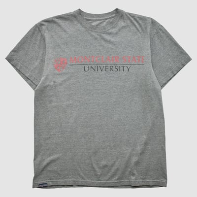 Montclair State Red Hawks 2000s T-shirt - Heather Gray - S by Fanatics Real Vintage