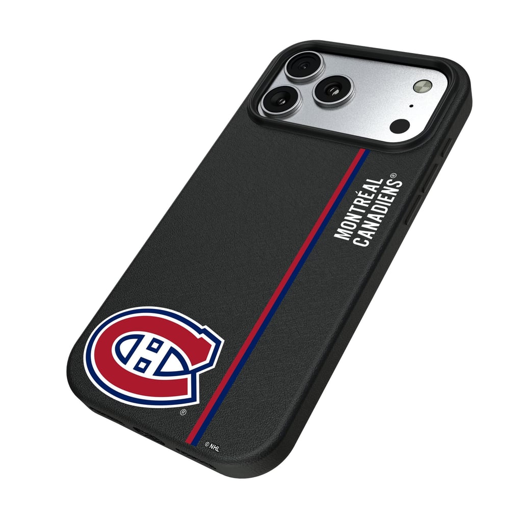Montreal Canadiens Keyscaper Sidebar Magnetic iPhone Case - Black