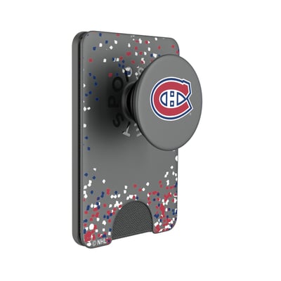 Montreal Canadiens Keyscaper Confetti PopSockets Magnetic Wallet