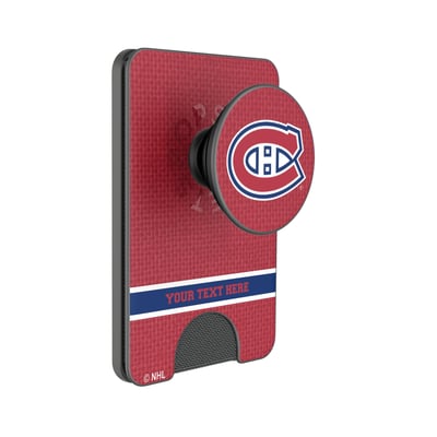Montreal Canadiens Keyscaper Personalized Solid PopSockets Magnetic Wallet