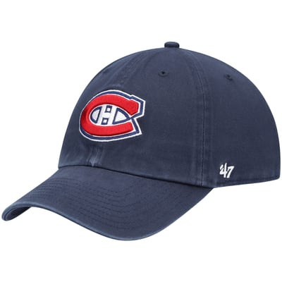 Montreal Canadiens '47 Team Clean Up Adjustable Hat - Navy