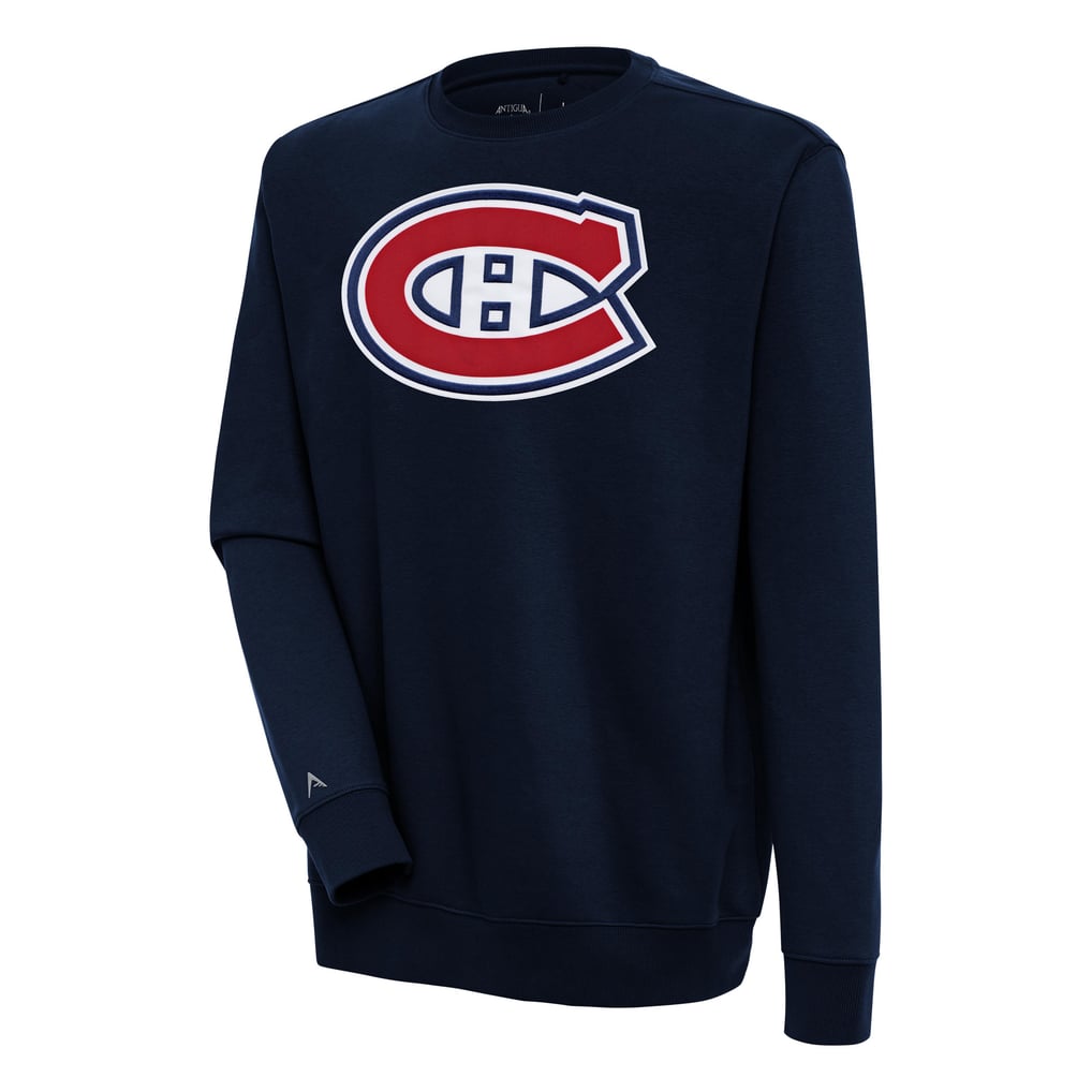  Montreal Canadiens Antigua Victory Pullover Sweatshirt - Navy
