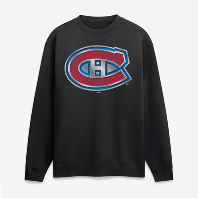 Montreal Canadiens  Metallic Mascot Sweatshirt - Black