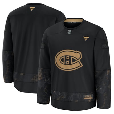  Montreal Canadiens Fanatics Military Appreciation Practice Jersey - Black