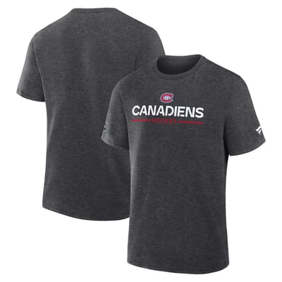 Montreal Canadiens Fanatics Authentic Pro Primary T-Shirt - Charcoal