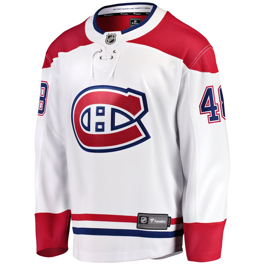 Lane Hutson Montreal Canadiens Fanatics Away Breakaway Jersey - White