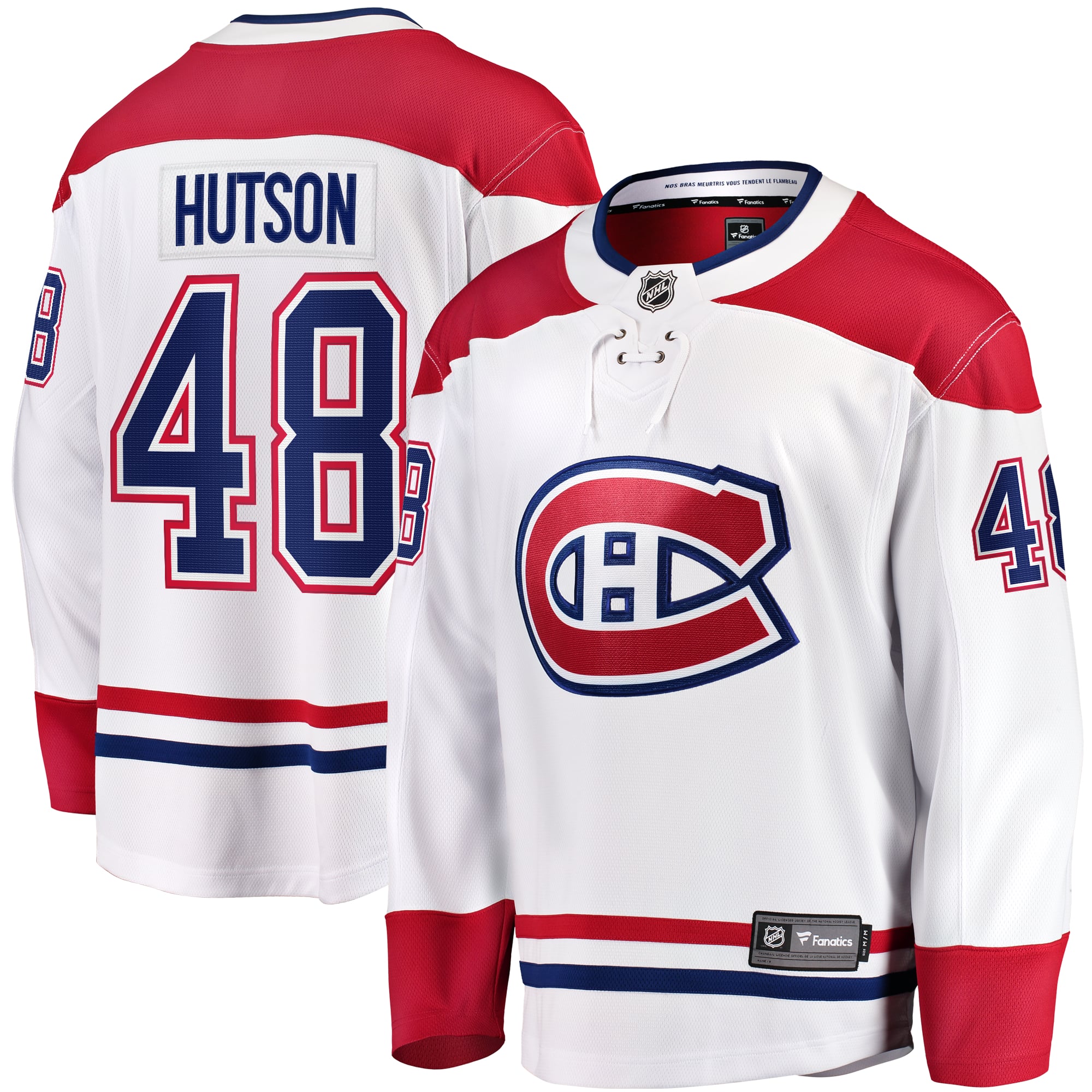 Lane Hutson Montreal Canadiens Fanatics Away Breakaway Jersey - White