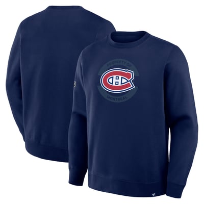 Montreal Canadiens Fanatics Authentic Pro Property Of Primary Sweatshirt - Navy