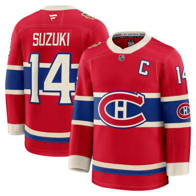 Nick Suzuki Montreal Canadiens Fanatics 2026 NHL Heritage Classic Premium Player Jersey - Red