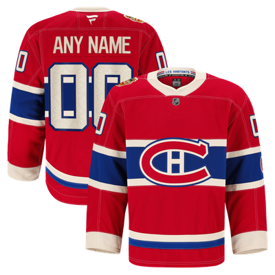  Montreal Canadiens Fanatics 2026 NHL Heritage Classic Authentic Pro Custom Jersey - Red